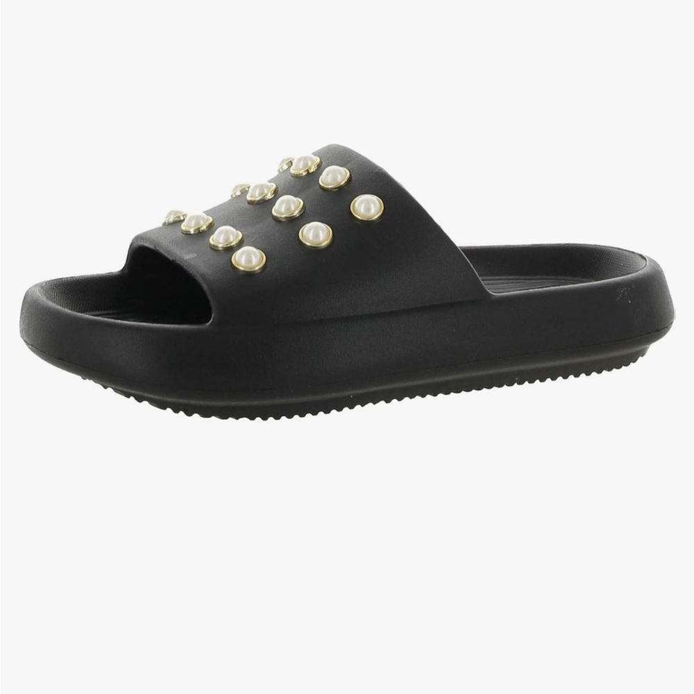 Kenneth Cole Pearl Black Slides Size 5 - Picture 4 of 4